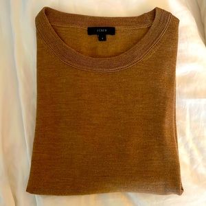 Camel fine merino JCrew sweater.  Gently worn but in great condition.
